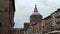 Panoramic view of Piazza Vittoria and Cathedral, Pavia, PV, Italy