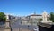 Panoramic view of Piazza Vittorio Veneto and Mole Antonelliana taken from the Gran Madre di Dio, Turin, Italy.