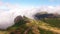 Panoramic view Pico do Arieiro, Madeira aerial view