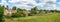 Panoramic view of the picturesque Cotswold village of Westonbirt, Gloucestershire