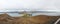 Panoramic view Pinnacle Rock and Bartolome Island