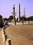 Panoramic view of Place de la Concorde, with a street lamp and t
