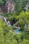 Panoramic view of Plitvice lakes