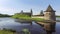 Panoramic view on Ploskaya tower in Pskov