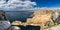 Panoramic view of Pointe de Pen Hir from Anse de Dinan in Brittany Bretagne, France