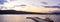 Panoramic view of Port Alberni dock in Vancouver Island, BC, Can