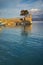 Panoramic view of the port of Nafpaktos town, Greece