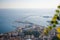 Panoramic view of the port of Salerno from the top of Arechi Cas