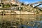 Panoramic view of Porto city from Douro river