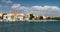 Panoramic view of PORTO COLOM in the island of MAJORCA MALLORCA in Spanish. Time Lapse.