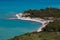 Panoramic view of Portonovo beach in the Conero park