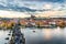 Panoramic view of Prague Castle and Lesser Town from Lesser Town Bridge Tower (Charles Bridge)
