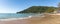 Panoramic view of Praia de Laranjeiras Beach - Balneario Camboriu, Santa Catarina, Brazil