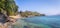 Panoramic view of Praia do Portinho beach - Ilhabela, Sao Paulo, Brazil