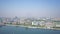 Panoramic view of Pyongyang and the Taedong river in the morning. DPRK - North Korea. May 02, 2017. UHD - 4K