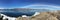 A panoramic view from Qikiqtarjuaq, a Inuit community in the high Canadian arctic located on Broughton Island