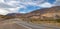 Panoramic view of Quebrada del Toro Mountains and Railroad in Northern Salta Puna - Quebrada del Toro, Salta, Argentina