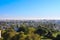 Panoramic view on Rabat.  Top view of the Park, mosques and houses of Rabat