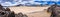 Panoramic view of the Racetrack Playa taken from the Grandstand, Death Valley National Park, California