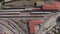 Panoramic view of a railway station Wanchaq, Peru Rail, Cusco Peru