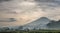 Panoramic view, Rays of light on the big mountain with amazing nature