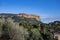 Panoramic view on red cliffs in Cassis, Provence, France