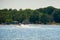 Panoramic View of a Relaxing Pond in Florida. Niceville, Florida