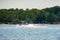 Panoramic View of a Relaxing Pond in Florida. Niceville, Florida