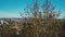 Panoramic view of the Reykjavik city, the capital of Iceland. Camera turning around the downtown.