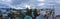 Panoramic View of Reykjavik Skyline on Cloudy Morning, Western Iceland