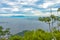 Panoramic view Rio de Janeiro beach and hills