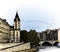 Panoramic view of river SEINE Pont Neuf bridge