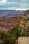 Panoramic view of the river valley and red rocks. Grand Canyon National Park with Colorado river in Arizona, USA