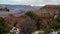 Panoramic view of the river valley and red rocks. Grand Canyon National Park with Colorado river in Arizona, USA