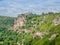Panoramic view of the Rocamadour village