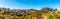 Panoramic view at the rock formation El Torcal of Antequera - Spain