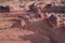 Panoramic view of the rock formations near Delicate Arch in Arches National Park in Utah