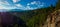 Panoramic view of the Rocky Mountains from Kootenay National Par