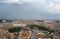 Panoramic view of the roofs of Rome, Italy