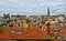 Panoramic view of the rooftops of Porto