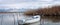 Panoramic view. Rowing boat