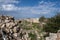 Panoramic view of Ruins of Crusader`s forte at Beit Itab at the  Jerusalem Subdistrict