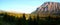 Panoramic view: Rundle Mountain in Banff Nationalpark