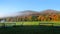 Panoramic view of rural Vermont in autumn time.