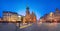 Panoramic view of Rynek square in Wroclaw, Poland