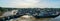 Panoramic view of Saint Goustan harbor in the centre of the village Auray, Brittany.