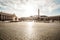Panoramic view on Saint Peter square of Vatican City Piazza Sa