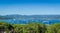 Panoramic view of Saint-Tropez yacht marina and anchorage