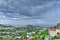 Panoramic view on Saint Vincent island. Saint Vincent and the Grenadines.