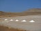 Panoramic view of Salinas de Pedra de Lume salt pyramids Sal island Cape Verde Cabo Verde